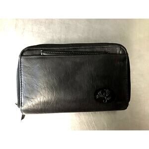 Buxton Top Grain Cowhide Black Leather Exterior Wallet